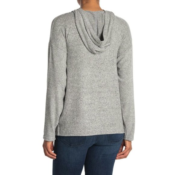 CENY Cozy Knit Pullover Hoodie Grey - NWT- XS - Picture 2 of 2